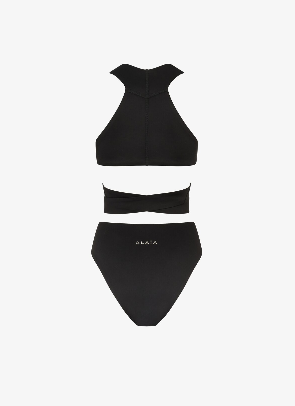 Jersey bikini ALAÏA BLACK JERSEY BIKINI